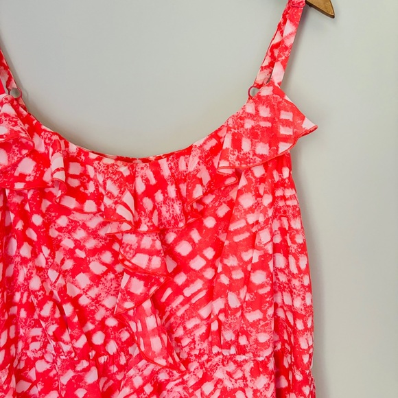 Lane Bryant Dresses & Skirts - Lane Bryant Printed Sleeveless Ruffle Dress Size 26/28